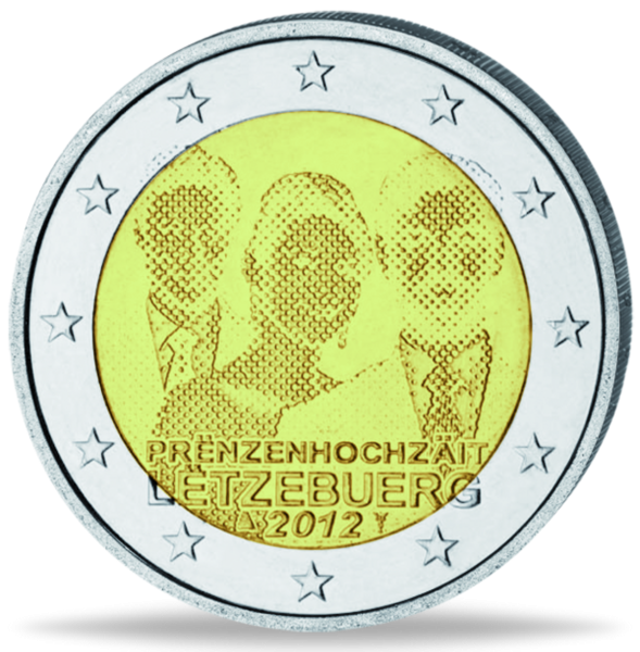 2 Euro Prinzenhochzeit - Münze Vorderseite