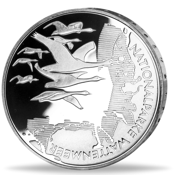 10 Euro Nationalpark Wattenmeer - Vorderseite Münze