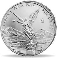 Mexiko 1 Onza Libertad 1 Unze Silber 2024 - Münze Vorderseite Mexiko 1 Onza Libertad 1 Unze Silber 2024 - Münze Vorderseite
