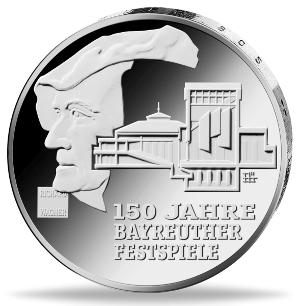 35 Euro 150 Jahre Richard Wagner-Festspiele Bayreuth - Münze Vorderseite