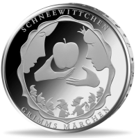 10 Euro Schneewittchen - Grimms Märchen - Münze Vorderseite 10 Euro Schneewittchen - Grimms Märchen - Münze Vorderseite