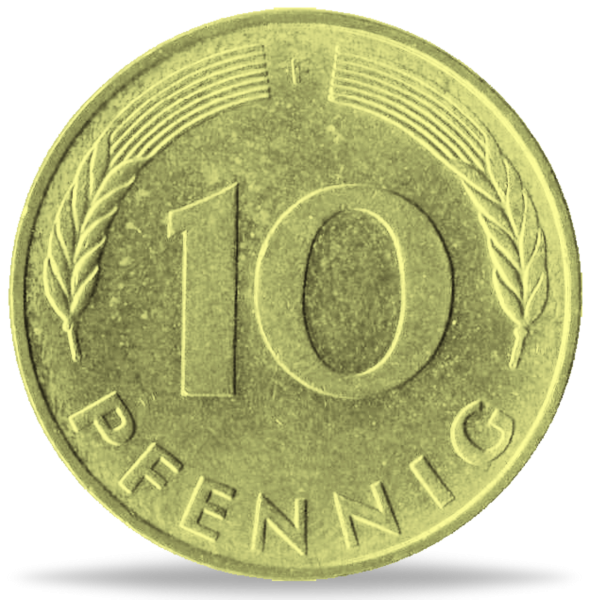 Deutschland, 10 Pfennig Bundesrepublik Deutschland (J. 383) - Münze Vorderseite