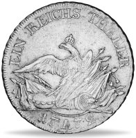 1 Taler Friedrich der Grosse - Münze Rückseite 1 Taler Friedrich der Grosse - Münze Rückseite