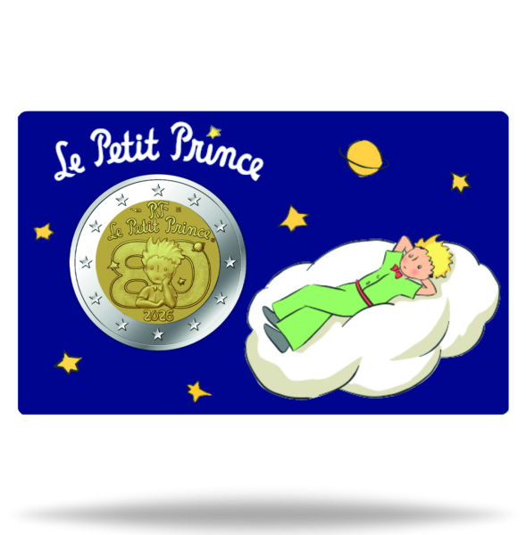 2 Euro Der Kleine Prinz, 2026, bfr, Coincard Wolke - Münze in Coincard