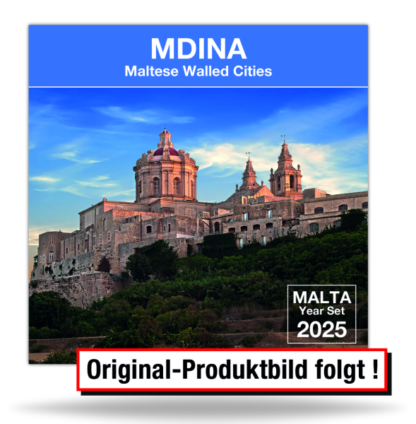 Malta, 5,88 Euro Kurssatz 2025 +2 Euro Mdina, st, originalverpackt - Vorabbild