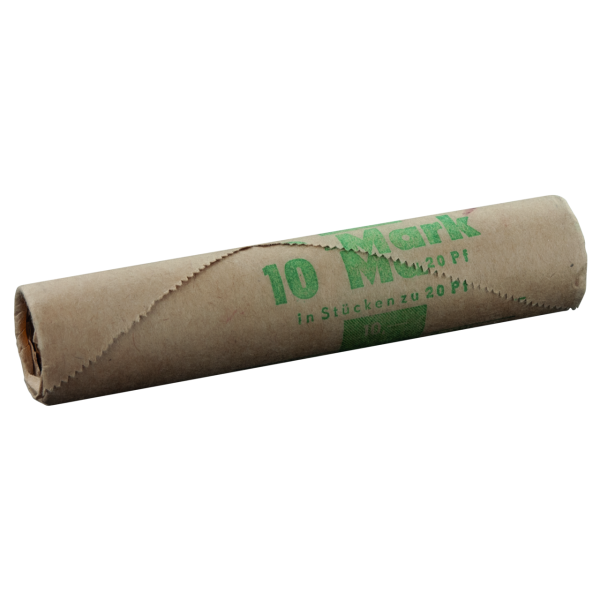 DDR, Original-Rolle 20 Pfg Kursmünze (50 MZ.)