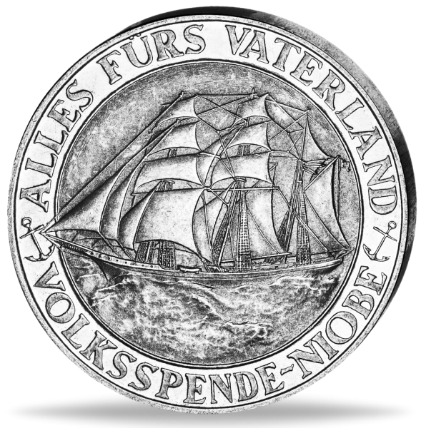 Untergang der Niobe - Silber-Gedenkprägung - Vorderseite