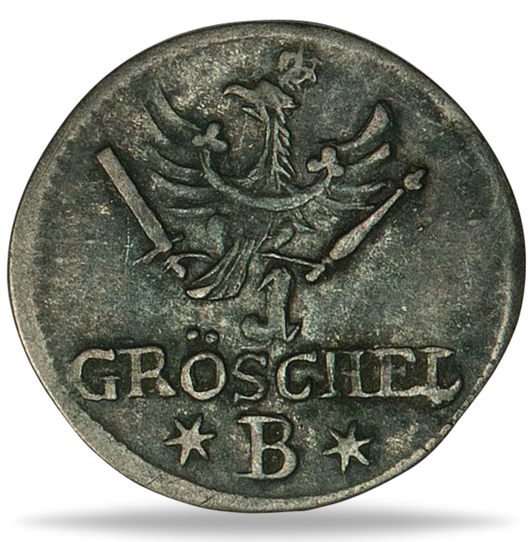 1 Gröschel Friedrich II - Vorderseite Münze