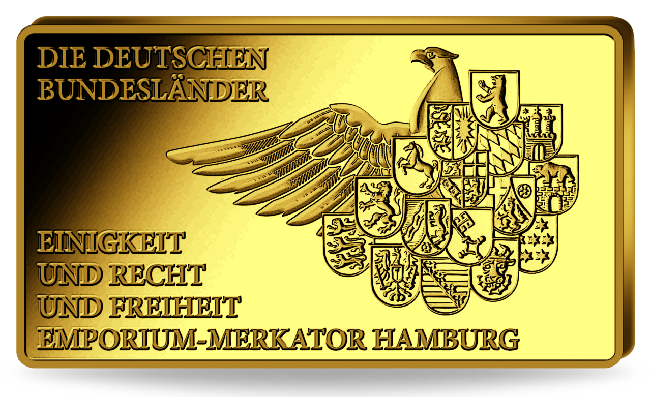 1/100 Unze Hessen Frankfurter Paulskirche, Goldbarren MünzenVersandhaus EmporiumMerkator 1/100 Unze Hessen Frankfurter Paulskirche, Goldbarren MünzenVersandhaus EmporiumMerkator