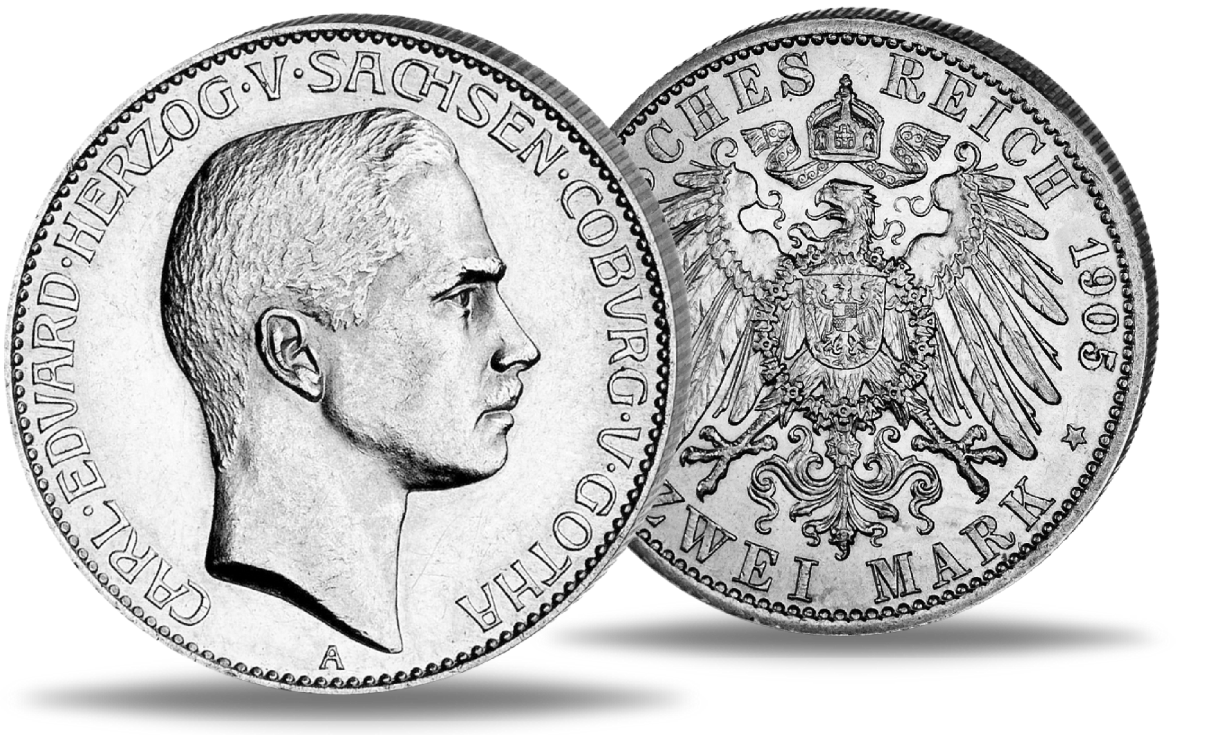 Herzogtum SachsenCoburg und Gotha, 2 Mark 1905, Carl Eduard (J.147