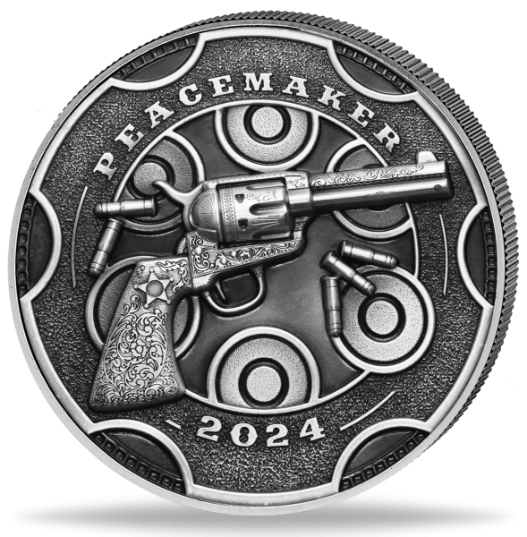 Kamerun, 2.000 Francs 2024, Peacemaker, High Relief - Silber - Münze Vorderseite