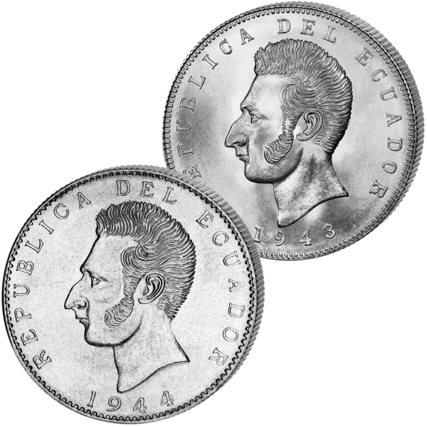 Silbersatz 2+5 Sucre Befreiungsgeneral - Satzbild