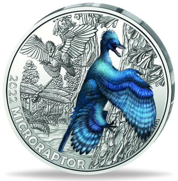 3 Euro Microraptor - Münze Vorderseite