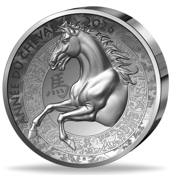 Frankreich, 20 Euro Jahr des Pferdes, 2026, Silber, PP, HR - Münze Vorderseite