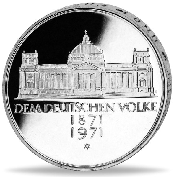 5 DM Reichsgründung - Münze Vorderseite