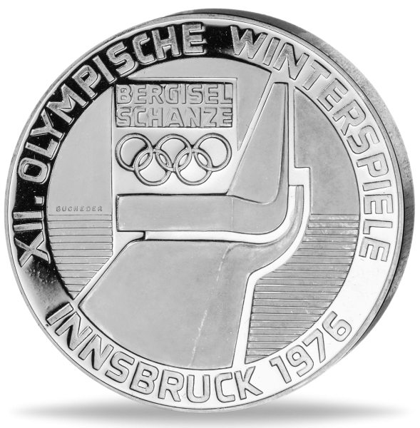 100 Schilling Olympia_Insbruck - Münze Vorderseite