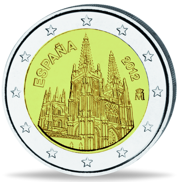 2 Euro Burgos - Münze Vorderseite