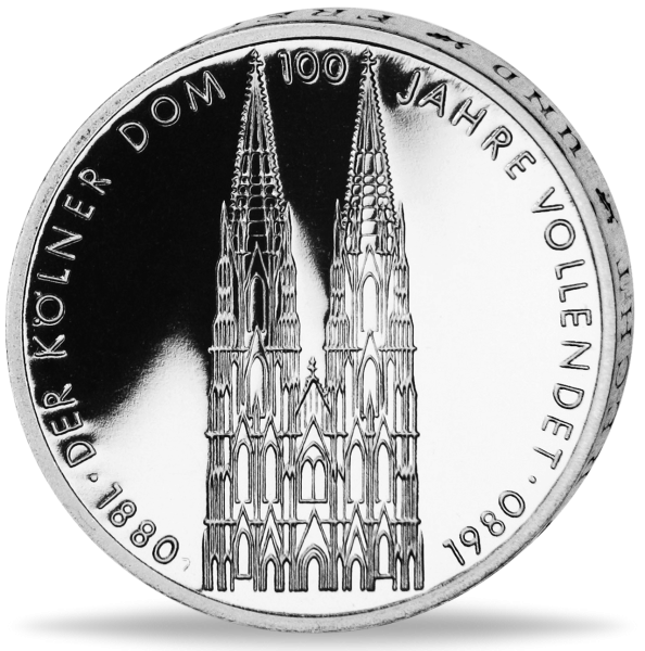 5 Deutsche Mark Kölner Dom - Vorderseite BRD Münze