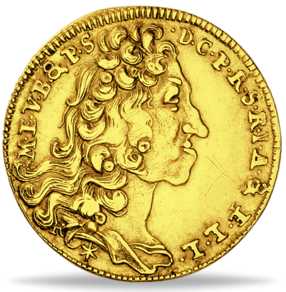 1/2 Max d'or 1723, Kurfürst Maximilian II. Emanuel - Gold - Münze Vorderseite