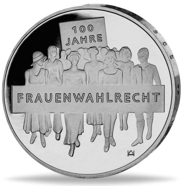 20 Euro 100 Jahre Frauenwahlrecht - Münze Vorderseite