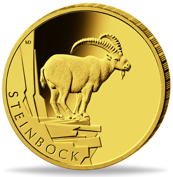 20 Euro Steinbock Gold - Vorderseite Münze