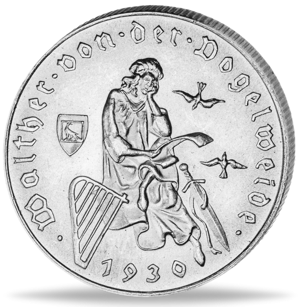 2 Schilling Walther von der Vogelweide - Vorderseite Münze