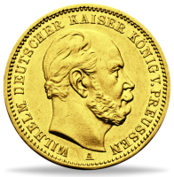 20 Mark Wilhelm I Preussen - Vorderseite Münze