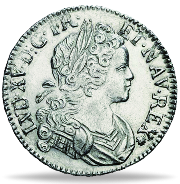 Ecu de Navarre Ludwig XV - Vorderseite Münze