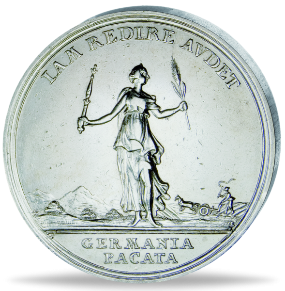 Silbermedaille König Friedrich der Große - Vorderseite Münze