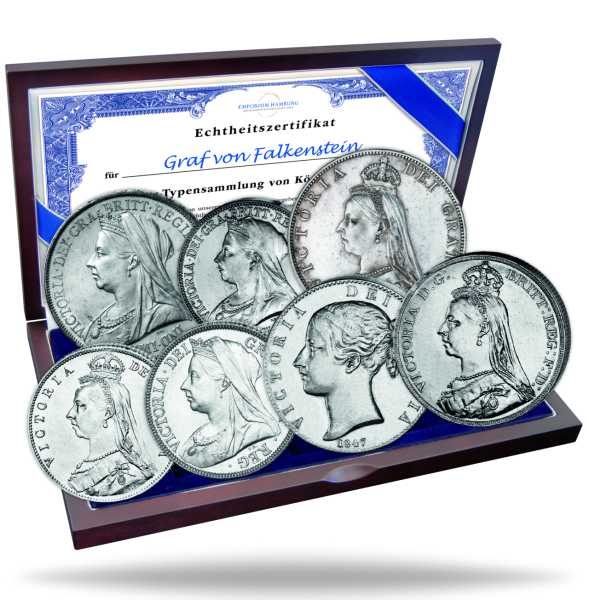 Silber-Typen-Kollektion Victoria 7 Mz - Satzbild
