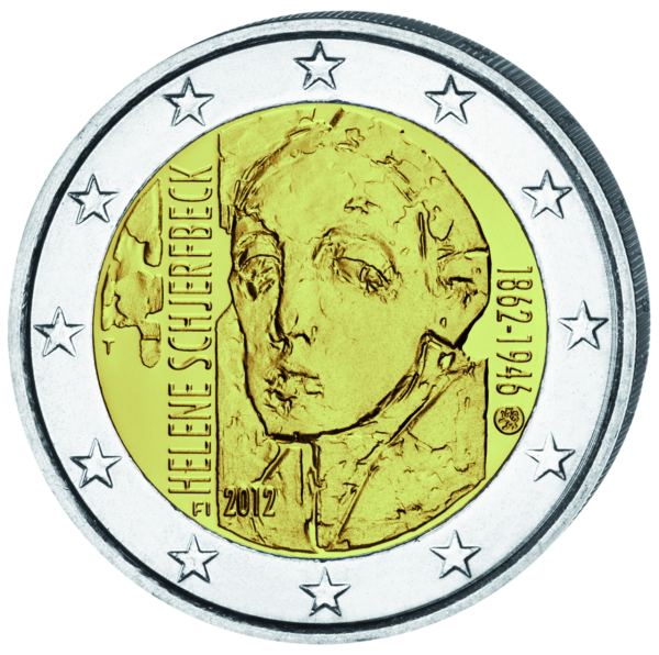 2 Euro Helene Schjerfbeck - Polierte Platte - Münze Vorderseite