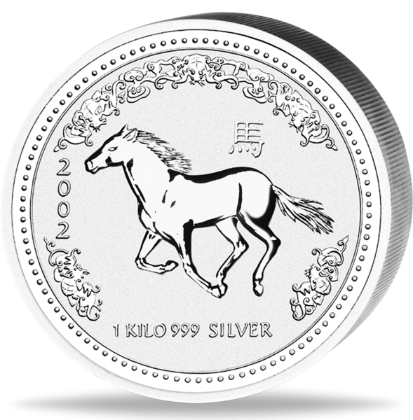 30 Dollar 1kg Lunar I Jahr des Pferdes - Vorderseite Münze