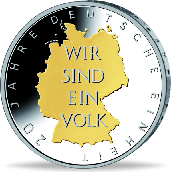 10 Euro Deutsche Einheit - Vorderseite Münze