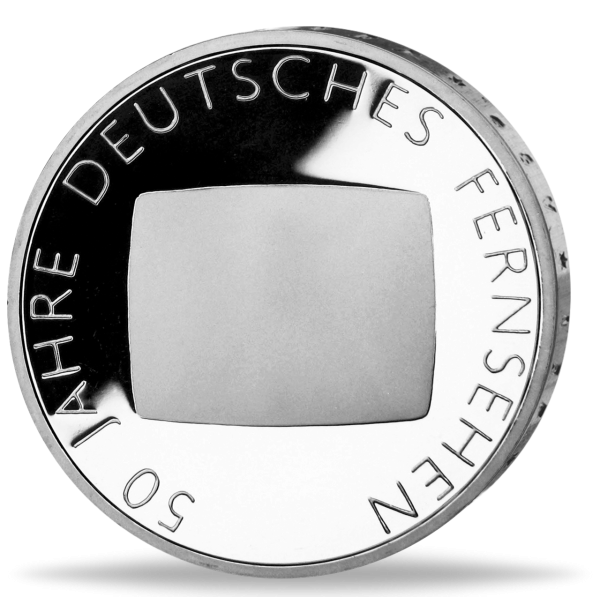 10 Euro 50 Jahre Deutsches Fernsehen - Vorderseite Münze