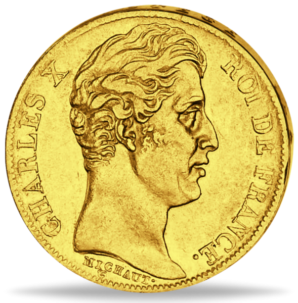 20 Französische Francs  Charles X. - Münze Vorderseite