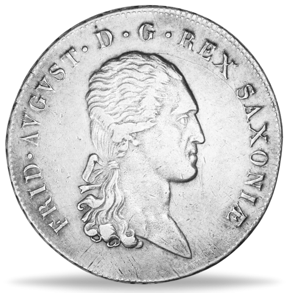 Konventionstaler Friedrich August I. Thun 293 - Münze Vorderseite