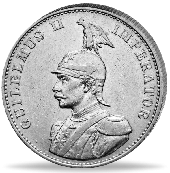 Deutsch-Ostafrika, 2 Rupien Löwe und Palme 1893 - Münze Vorderseite