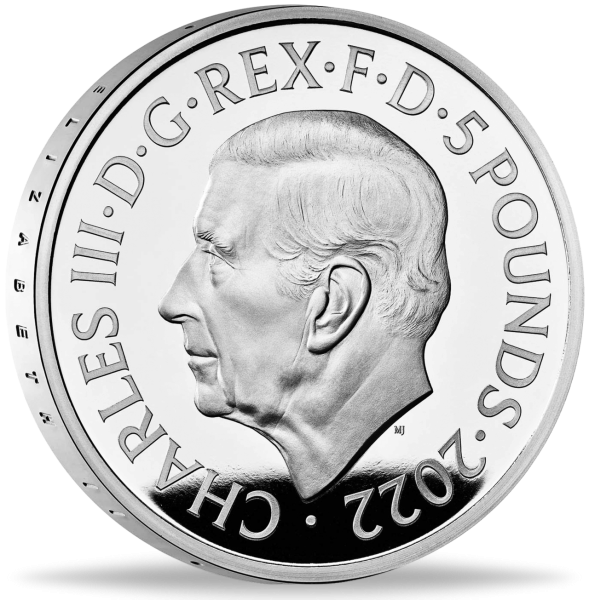 5 Pfund Elizabeth II Memorial - Vorderseite Münze