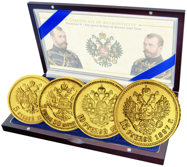 Nikolaus II Goldset - Verpackung