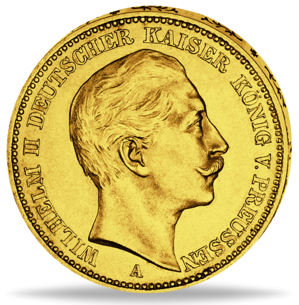 Preußen 10 Mark „Kaiser Wilhelm II.“ 1893 - Gold - Münze Vorderseite