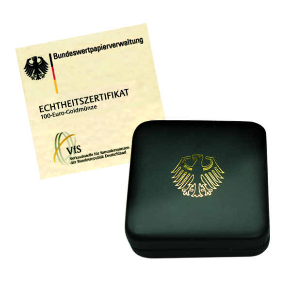 100 Euro Freiheit - Etui und Zertifikat