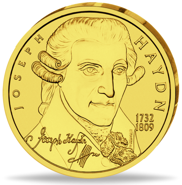 50 Euro Joseph Haydn - 2004 Gold - Münze Vorderseite