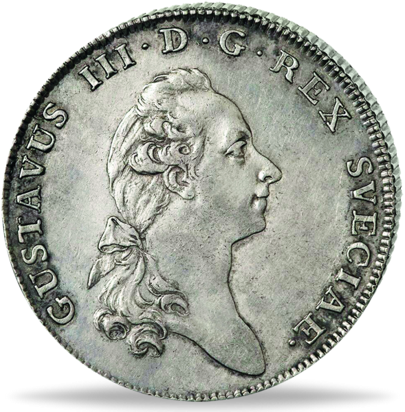 1 Riksdaler Gustaf III 1779-92 - Münze Vorderseite