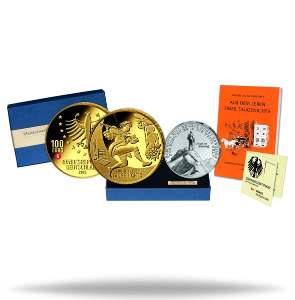 100 Euro Edition Aus dem Leben eines Taugenichts, 2025, Gold, G - Satzbild