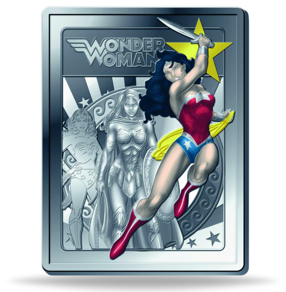Frankreich, 10 Euro Wonder Woman, 2025, Silber, PP, Farbappl - Münze Vorderseite