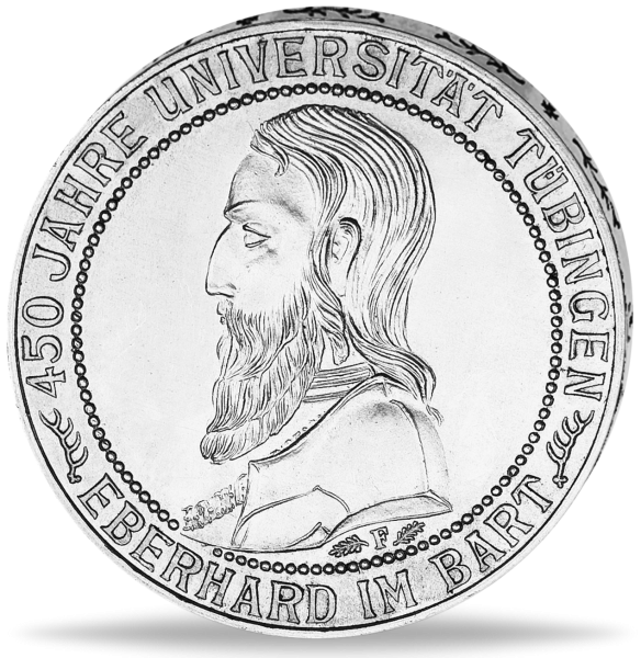 3 Reichsmark „Universität Tübingen“ Jaeger 328 1927 - Silber - Münze Vorderseite