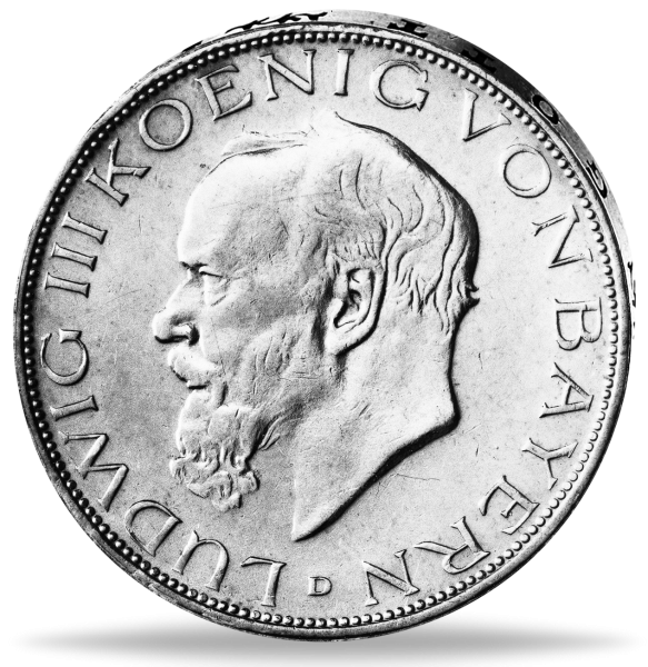 3 Mark Ludwig III. - Vorderseite Münze