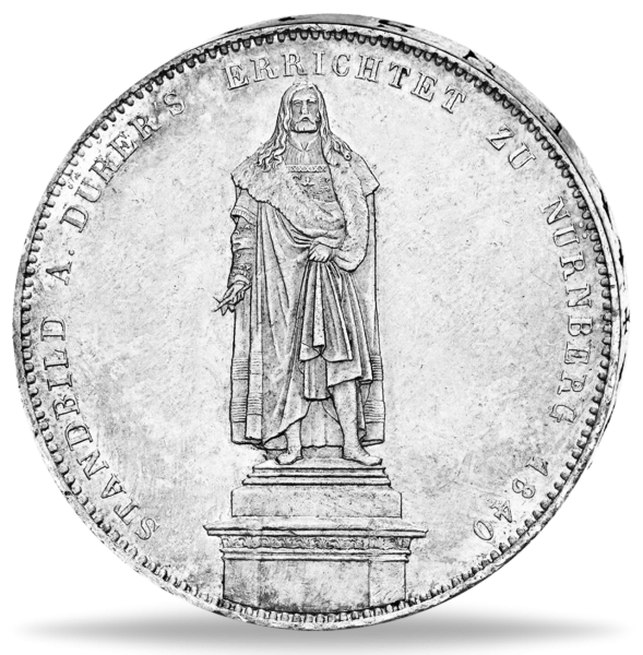 Taler Standbild Duerers - Münze Rückseite