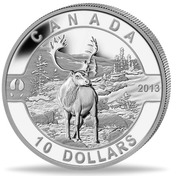 10 Kanadische Dollar 2013 - Vorderseite Münze