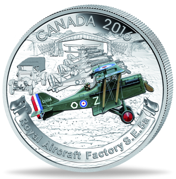 20 Canada Dollar Royal Aircraft Factory - Münze Vorderseite